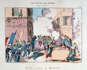 Infångandet av Paris, maj 1871 av Unbekannt