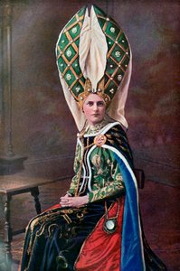 Damens huvudbonad, 1450-1470, 1910 av Unbekannt
