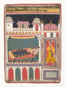Lalit Ragini: Folio från en ragamala-serie Garland of Musical Modes, ca. 1680-90. av Unbekannt
