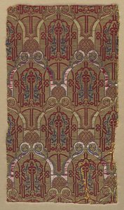 Lampor med palmettbågar med Alhambra väggmönster, 1300-tal. av Unbekannt