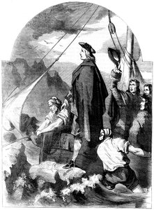 Landstigning av Chevalier de St George i Skottland, 1715, 1800-talet av Unbekannt