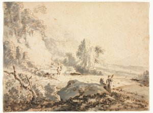 Landskap, 1700-tal. av Unbekannt