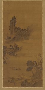 Landskap med färjor, Qingdynastin, 1700-tal. av Unbekannt