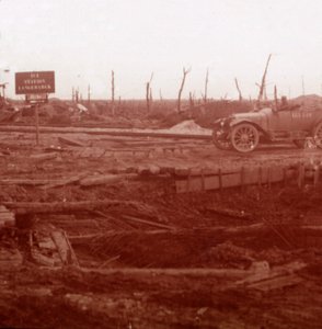 Langemarck station, Flandern, Belgien, c1914-c1918 av Unbekannt