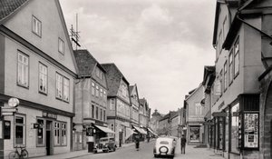 Langestrasse, Buckeburg, Tyskland, ca 1930-talet av Unbekannt