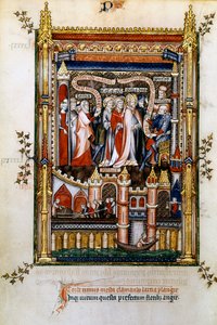 Larcia anklagar St Denis, 1317 av Unbekannt
