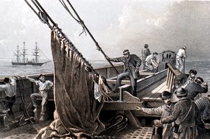 Att lägga den transatlantiska telegrafkabeln, 1865 1866 av Unbekannt