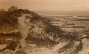Le Dunes et la Plage, sanddyner och strand, c1900. av Unbekannt