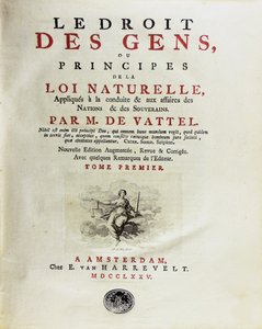 Nationernas lag, eller principer för naturlag, tillämpad på uppförande, 1775. av Unbekannt