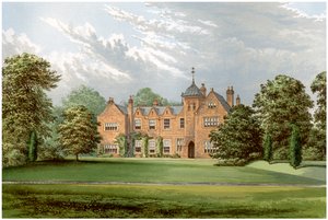 Lea, Lincolnshire, hem för Baronet Anderson, c1880 av Unbekannt