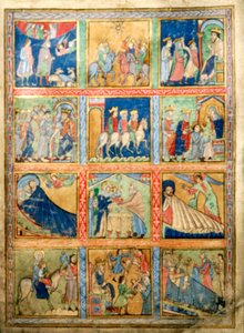 Leaf for a Psalter, Canterbury Christ Church, c1155-1160 av Unbekannt
