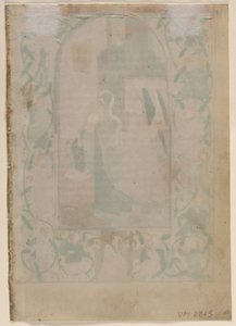 Blad från en timbok: Blank verso, 1470-talet. av Unbekannt