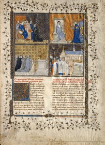 Blad från ett manuskript av Valerius Maximus, franska, ca. 1380-90. av Unbekannt