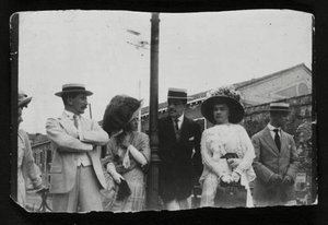 Leon Bakst, rysk konstnär och designer och balettimpresario Serge Diaghilev, c1910 av Unbekannt