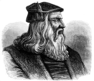 Leonardo da Vinci 1452-1519, 1500-talet 1849 av Unbekannt