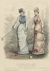 Säsongens mode, Illustrerad tidskrift för familjen, 1880. av Unbekannt