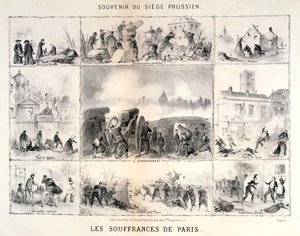 Paris lidanden, 1870-1871 av Unbekannt