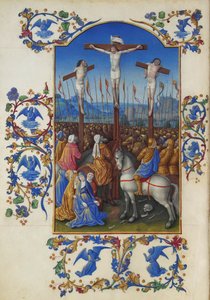 Les Très Riches Heures du Duc de Berry, Folio 152v - The Crucifixion av Unbekannt