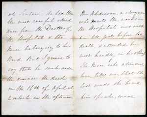 Brev från Florence Nightingale, maj 1856 av Unbekannt