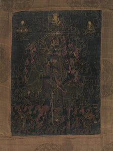 Lha Mo Riding on a Donkey, 1700-talet. av Unbekannt