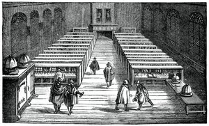 Bibliotek vid University of Leyden, Nederländerna, 1600-talet, 1870 av Unbekannt
