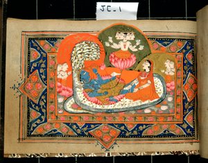 Krishnas liv, c1700-1800-talet av Unbekannt