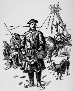 Linnéa i Lapplandsklänning, c1918 av Unbekannt