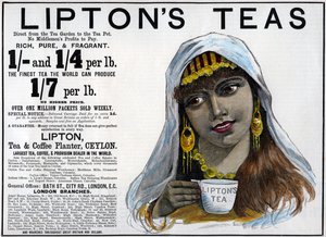 Liptons te-annons, 1893 av Unbekannt