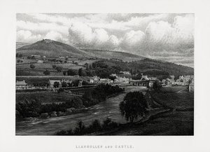 Llangollen och slottet, Denbighshire, norra Wales, 1896 av Unbekannt