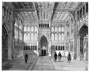Lobby of the Houses of Commons, London, 1900 av Unbekannt