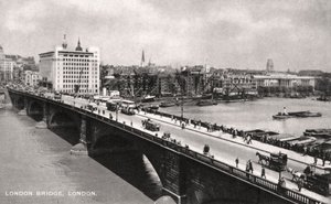 London Bridge, London, tidigt 1900-tal av Unbekannt