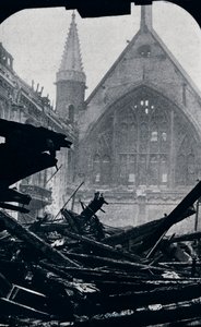 Londons Guildhall efter branden den 29 december 1940 av Unbekannt