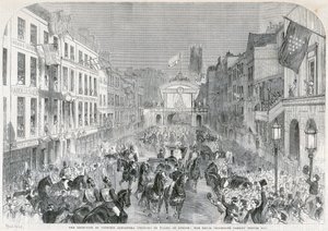 Londons välkomnande till prinsessan Alexandra, 1863 av Unbekannt