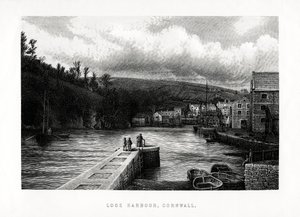 Looe Harbour, Cornwall, England, 1896 av Unbekannt