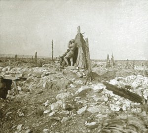 Utkikspost, Fort Vaux, norra Frankrike, c1914-c1918 av Unbekannt