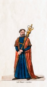 Lord Mayor of London, kostymdesign för Shakespeares pjäs, Henry VIII, 1800-talet av Unbekannt