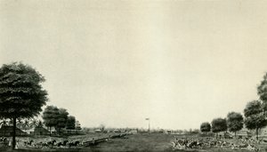 Lord Wellesley granskar livvakten vid Ballygunge, c1770, c19250. av Unbekannt