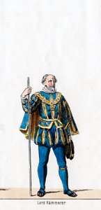 Lord treasurer, kostymdesign för Shakespeares pjäs, Henry VIII, 1800-talet av Unbekannt