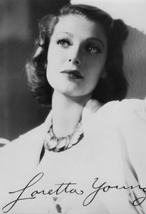 Loretta Young 1913-2000, amerikansk skådespelerska, ca 1930-talet av Unbekannt