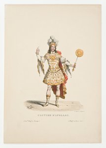Ludvig XIV som Apollo i baletten Thetis och Peleus bröllop 1654 av Unbekannt