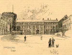 Lower Castle Yard, Dublin, Irland, c1890. av Unbekannt