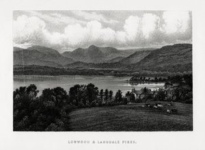 Lowwood och Langdale Pikes, Lake District, Cumbria, 1896 av Unbekannt