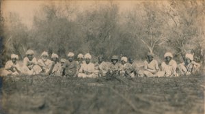 Löjtnant Smith & Beaters - Budhapur Tigerhunt, 1922 av Unbekannt