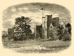 Ludlow Castle från ingångsporten, 1898. av Unbekannt