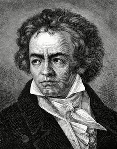 Ludwig van Beethoven 1770-1827, tysk kompositör av Unbekannt