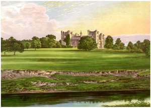 Lumley Castle, County Durham, hem för Earl of Scarbrough, c1880 av Unbekannt