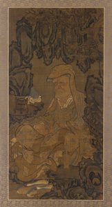Luohan mediterar i en grotta, 1345. av Unbekannt