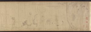 Luohaner och djur som korsar havet, 1500-1600-talet. av Unbekannt