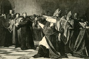 Luther vid riksdagen i Worms, 1521, 1890. av Unbekannt