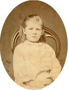 Lyubov Dostojevskaja, dotter till författaren Fjodor Dostojevskij, 1870-talet av Unbekannt